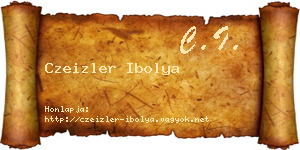 Czeizler Ibolya névjegykártya