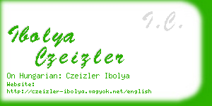 ibolya czeizler business card